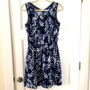Comfy Cute Navy Blue & Floral Dress by Simply Vera